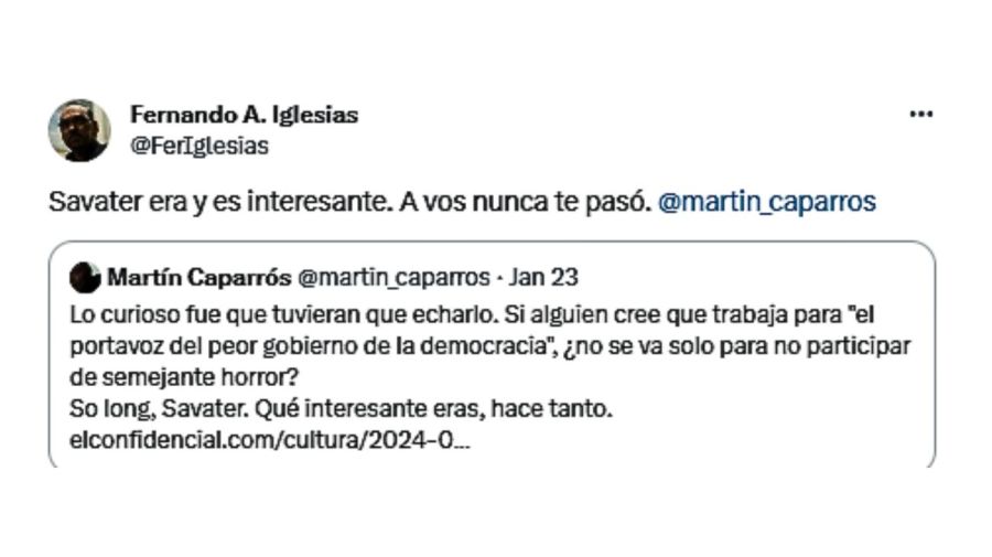 Martín Caparrós y Fernando Iglesias 20240126