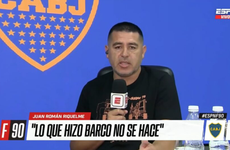 Riquelme muy enojado con Barco: “Lo que hizo está muy mal”