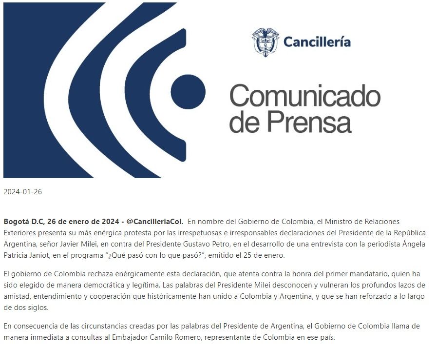 comunicado