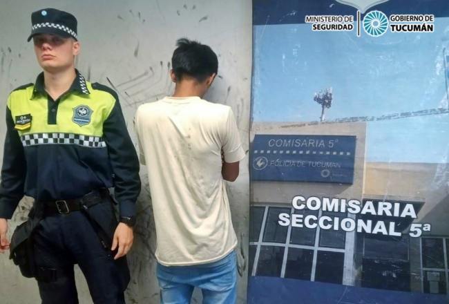 Los detuvieron por robar el celular a una mujer en avenida Francisco de Aguirre y Juan B. Justo