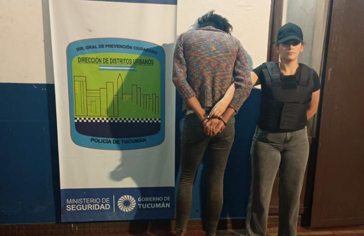 Conocida ladrona robó otra vez un celular en pleno centro tucumano