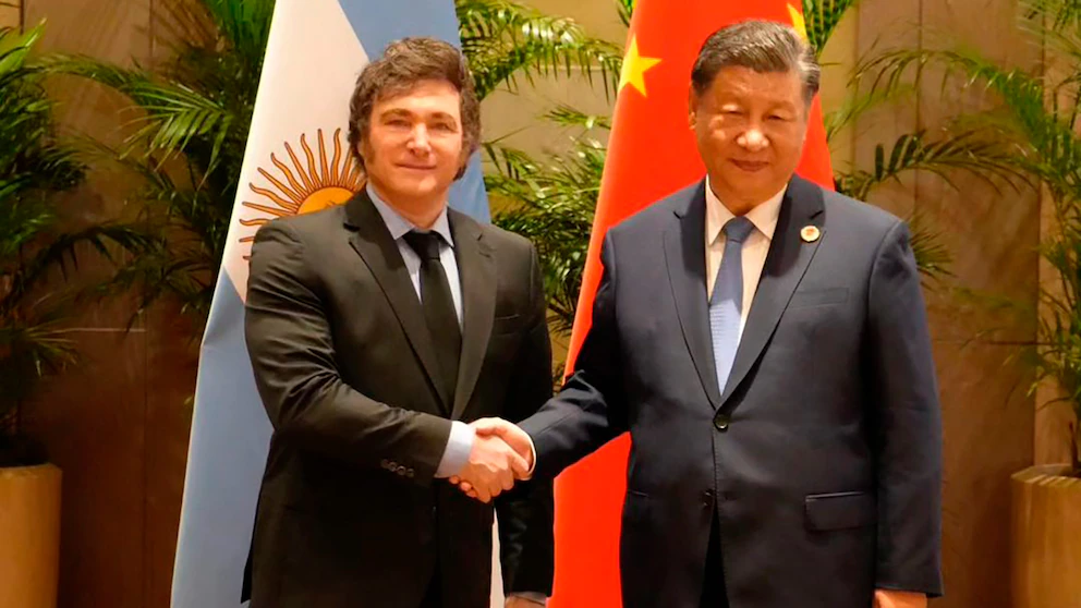 Javier Milei y el presidente de China, Xi Jinping