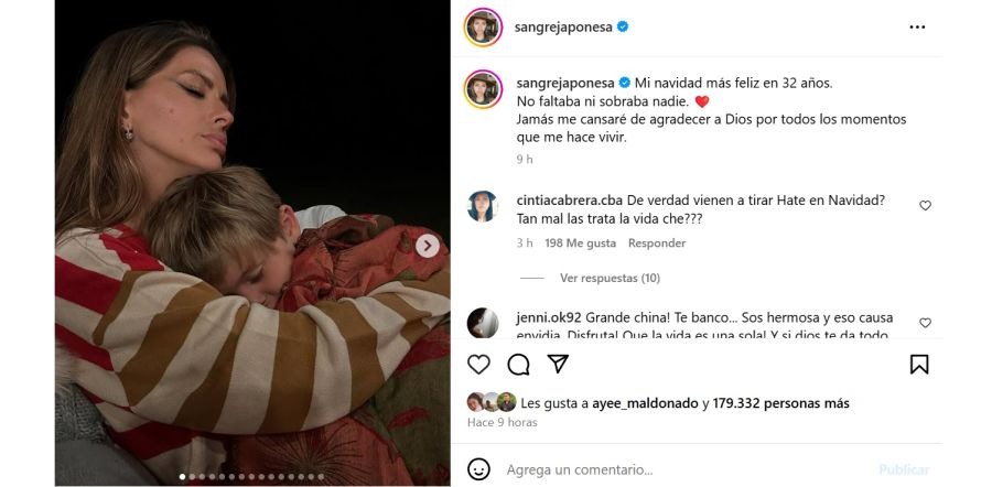 Navidad de La China Suarez