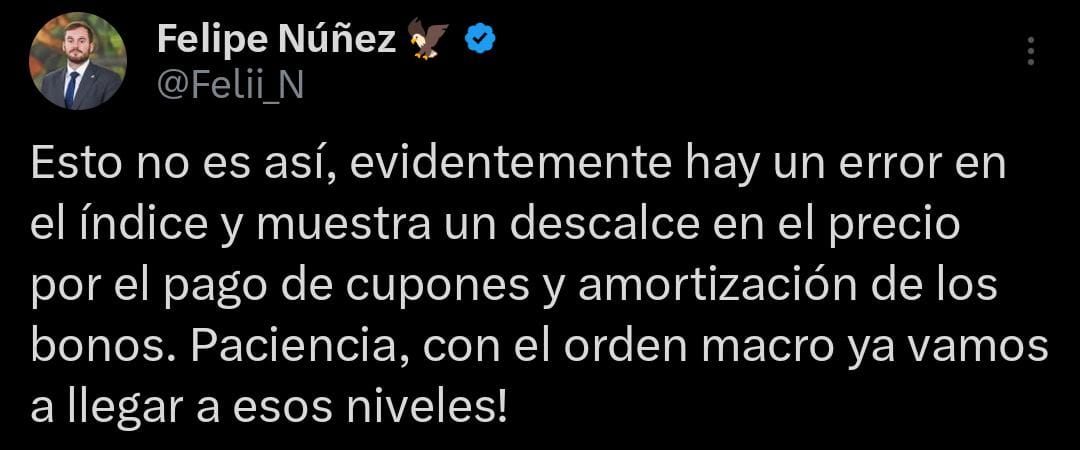 Explicación de un asesor de toto caputo