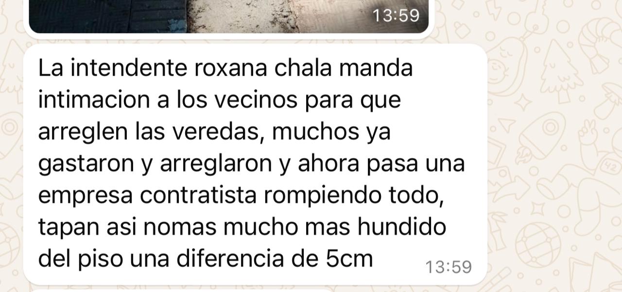 Queja de los vecinos
