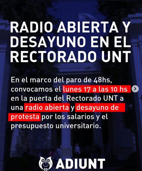 Comunicado de la UNT sobre el paro