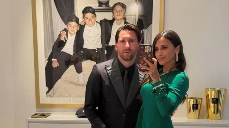 Messi y Anto: glamourosos para asistir a los 50 de David Beckham Messi y Anto