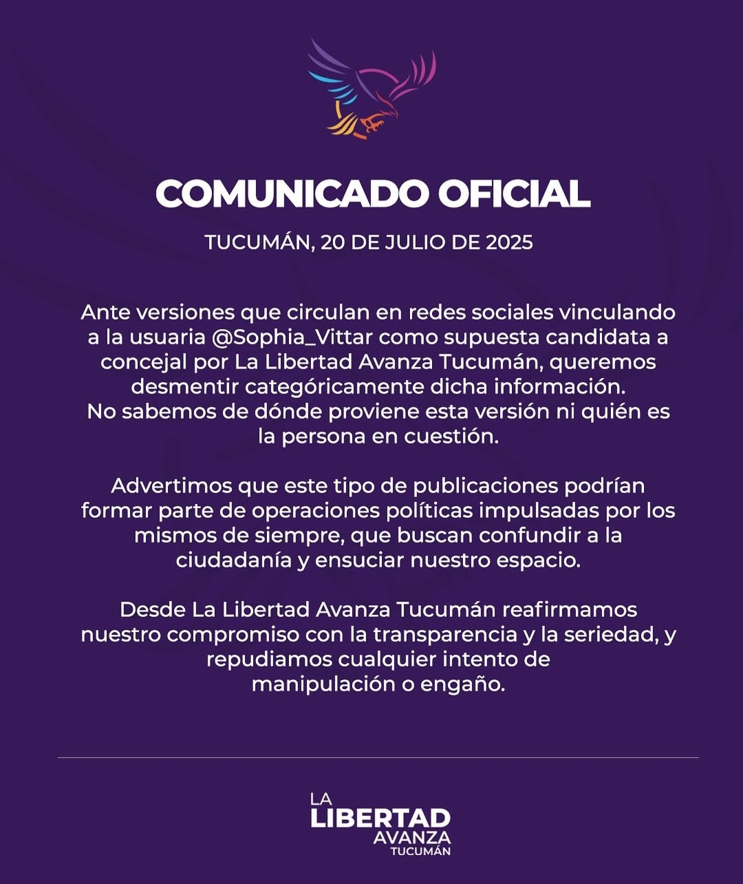 Candidatura - Tucumán 