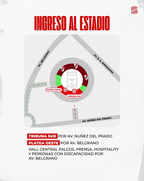 Cómo será el ingreso de los hinchas de San Martín al estadio 1 Ingreso