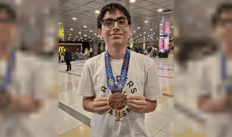 Estudiante del Gymnasium ganó medalla de bronce en la Olimpiada Internacional de Biología