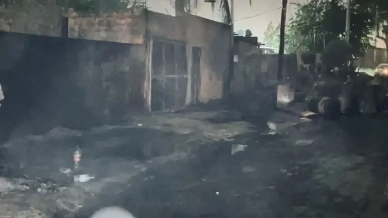 Incendio en un depósito de aceite: el dueño sufrió graves quemaduras
