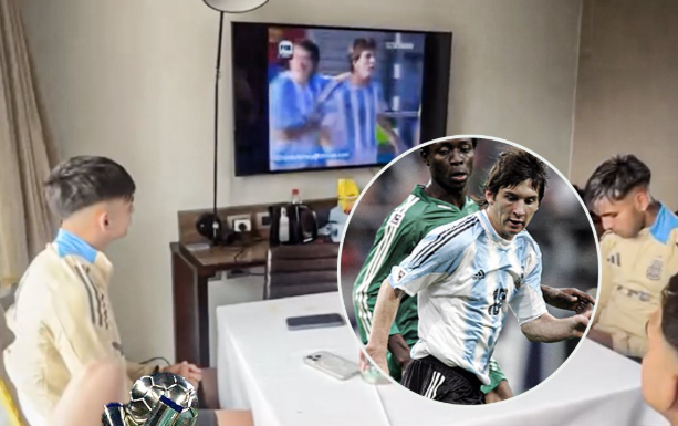El legado de Messi: la Sub-20 se inspirá con videos de Leo para la final La Sub-20 viendo videos de Messi en 2005, previo a la final contra Marruecos