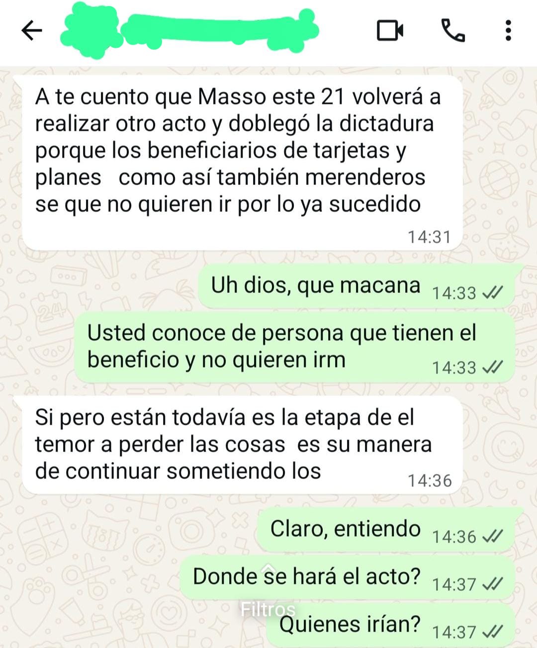 Masso - acto