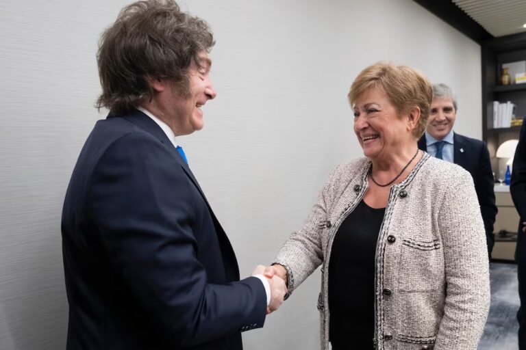 Kristalina Georgieva respaldó el rumbo económico de Javier Milei: “Es positivo apoyar a la Argentina en este camino” Milei y Kristalina Georgieva