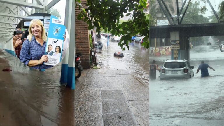 La capital tucumana volvió a inundarse mientras la Rossana Chahla se concentra en los tik toks Inundaciones por un temporal en la ciudad capitalina