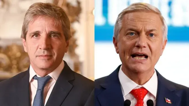 El presidente electo de Chile se reunió con Luis Caputo y hoy mantendrá un encuentro con Javier Milei El presidente electo de Chile se reunió con Luis Caputo y hoy mantendrá un encuentro con Javier Milei