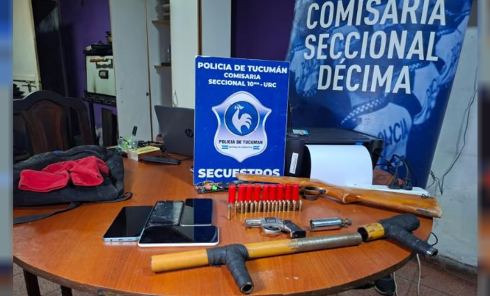 Allanamiento judicial en el sur tucumano: incautan armas en una investigación por violencia de género allanamiento