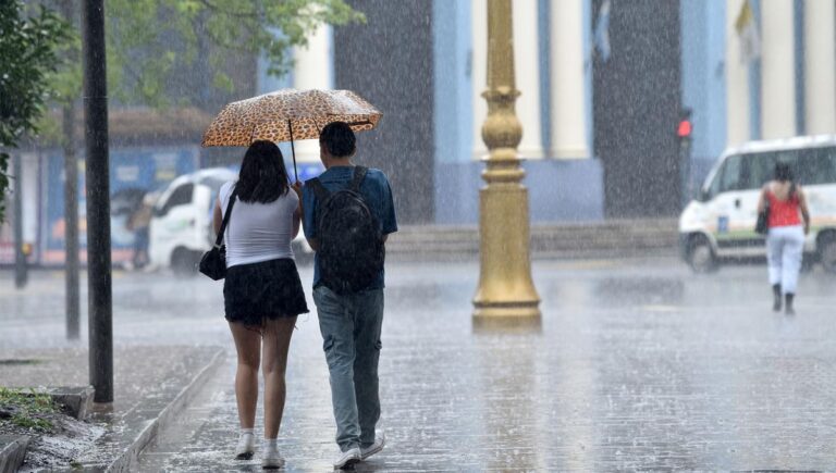Tormentas durante todo el día: el paraguas un aliado clave del lunes
