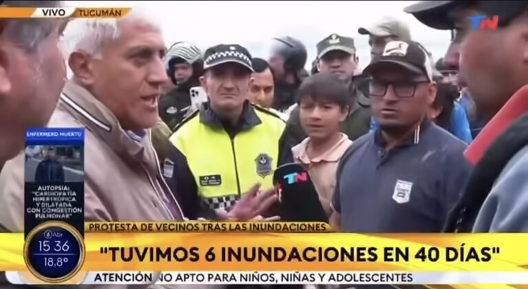 “Díganme qué hacer porque no soy de acá”: las palabras del subsecretario del Interior frente a las inundaciones en Aguilares