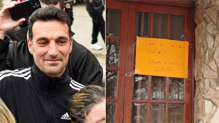 Lionel Scaloni dejó Pujato y un emotivo cartel de despedida se volvió viral