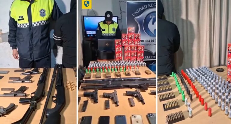 Descubren un arsenal durante allanamientos por un robo agravado: hay dos detenidos