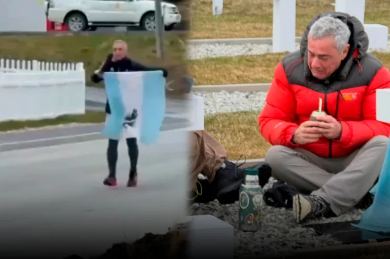 Un veterano de Malvinas regresó a las islas y homenajeó a los soldados caídos