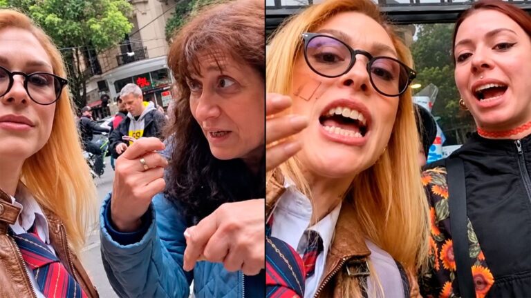 Lilia Lemoine enfrentó agresiones en las inmediaciones del Congreso durante la marcha universitaria